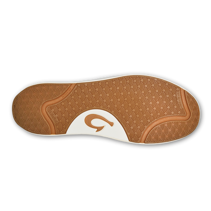 OluKai | Lae‘ahi Lī ‘Ili Men's Leather Sneakers - Stone