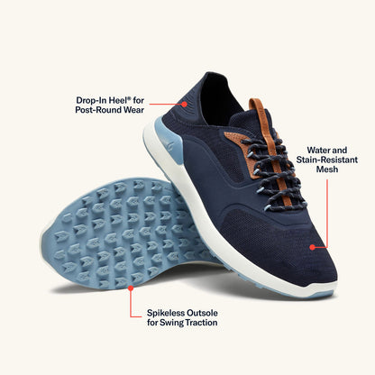OluKai | OluKai Kā‘anapali Men’s Golf Shoe - Trench Blue / Sea Ice